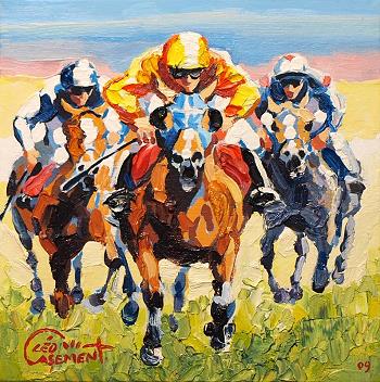Last Furlong | Oil | 10x10 | Euro 500