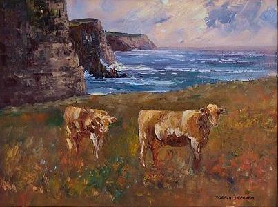Cows at the Cliffs | Oil | 16x12 | Euro 550