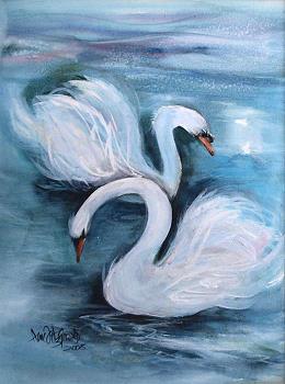 Swans | 16x22 | Euro 1250
