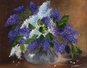 Lilacs | Oil on Canvas | 7x8 | Euro 350