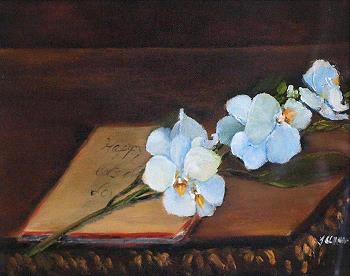 White Orchid | Oil on Canvas | 7x8 | Euro 350