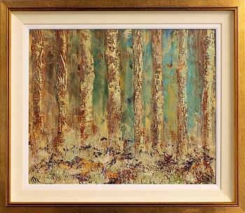 Among the Birches  |  Oil  |  23x19  |  Euro 990