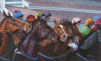 At the Start | Oil on Canvas | 10x18 | Euro 550 