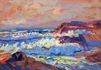 September Gale White Strand Doonbeg | Oil  |  14x10 | Euro 2400