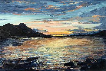 Getting ready for Night's Fishing | 20x30 | Oil on Canvas | Euro 800